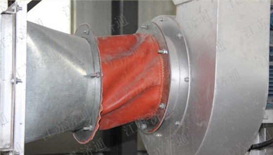 烘干设备热风排风管应用软连接案例